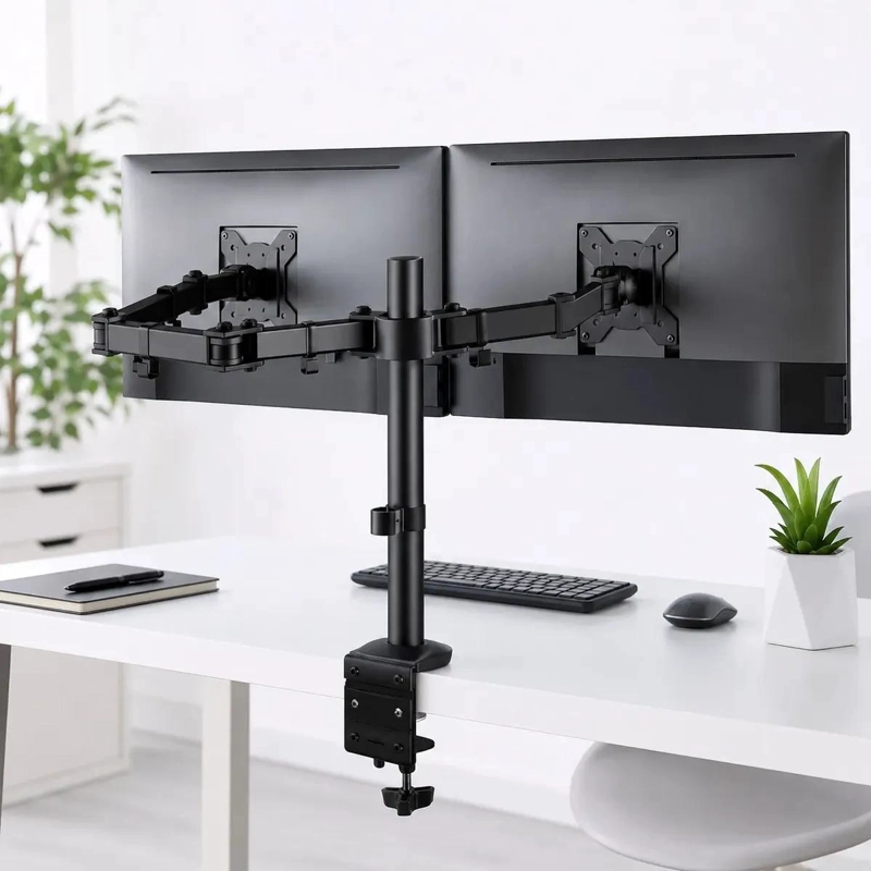 SOPORTE DOBLE ARTICULADO PARA MONITORES DE 15 A 33 PULGADAS - 1