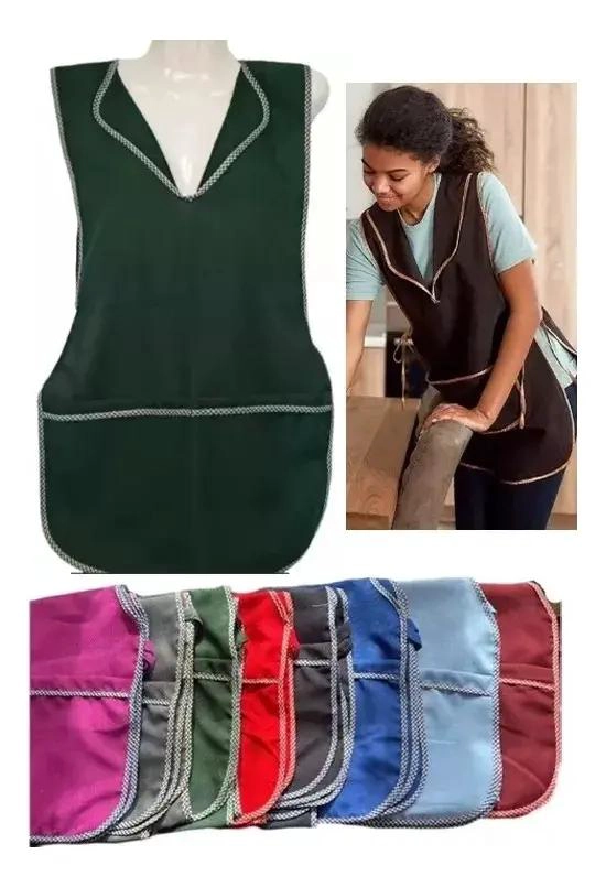 PACK DE 2 DELANTALES PECHERA XL IMPERMEABLES Y AJUSTABLES - 1
