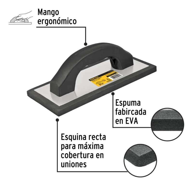 FRAGUADOR DE HULE 9.1/2 X 4 PARA TRABAJOS LIMPIOS - 3