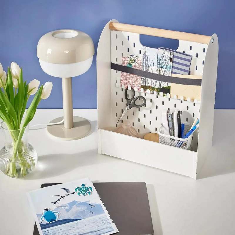 ORGANIZADOR DE ESCRITORIO PORTATIL BLANCO 33X21X43 CM - 6