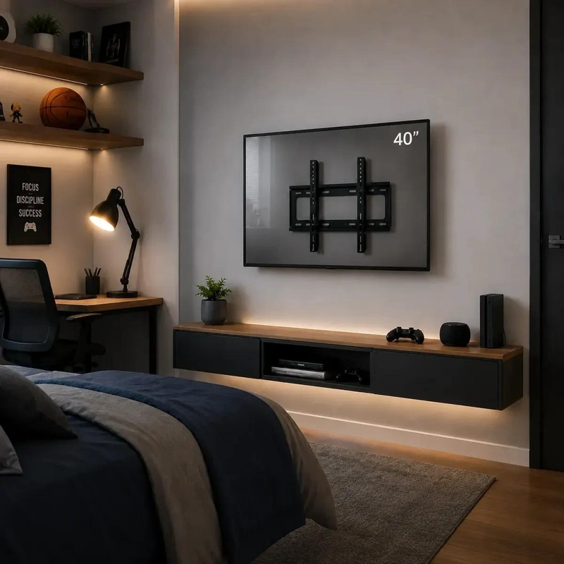 SOPORTE DE PARED FIJO PARA TELEVISORES DE 40 A 85 PULGADAS - 6