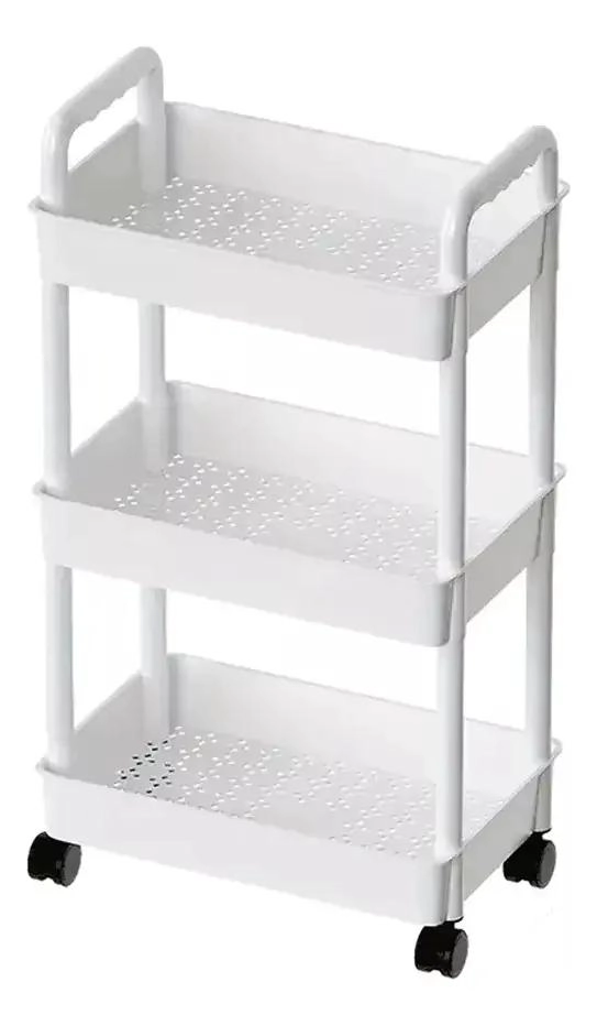 CARRITO ORGANIZADOR MULTIUSO DE 3 NIVELES COLOR BLANCO - 1