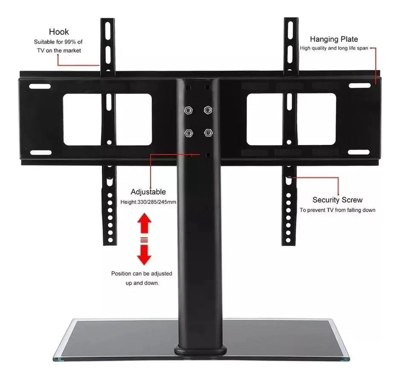 SOPORTE UNIVERSAL MOVIL PARA TELEVISORES DE 37 A 55 PULGADAS - 9