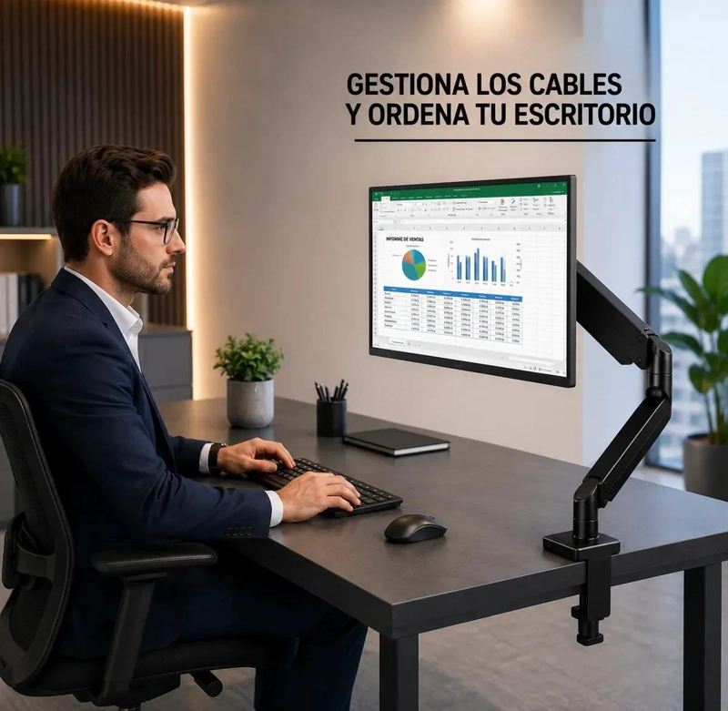 SOPORTE ARTICULADO PARA MONITOR DE 17 A 32 PULGADAS - 5