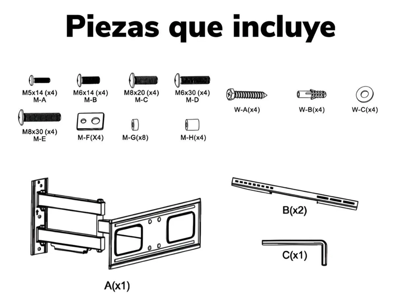 SOPORTE ARTICULADO PARA TV DE 32 A 65 PULGADAS - 10