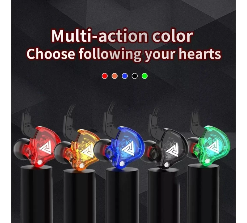 AURICULARES IN EAR CON MIC Y ESTUCHE COLOR ROJO - 7