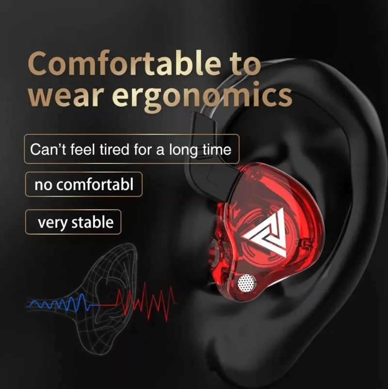 AURICULARES IN EAR CON MIC Y ESTUCHE COLOR ROJO - 8