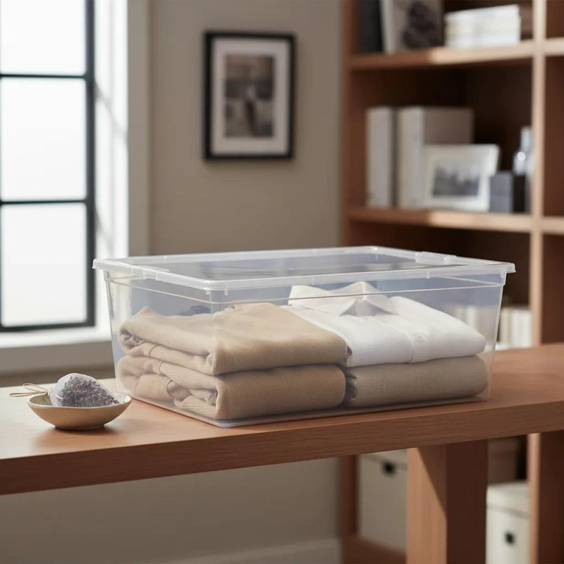 CAJA ORGANIZADORA APILABLE 19 L CON TAPA PARA JUGUETES - 2