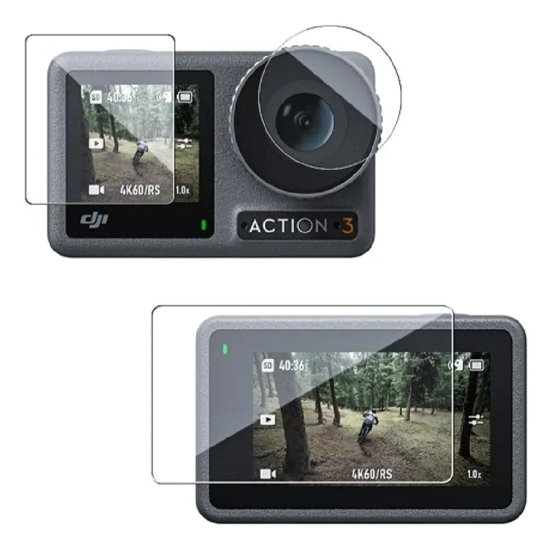 PROTECCION DE PANTALLAS PARA CAMARA DJI OSMO ACTION 3 Y 4 - 1