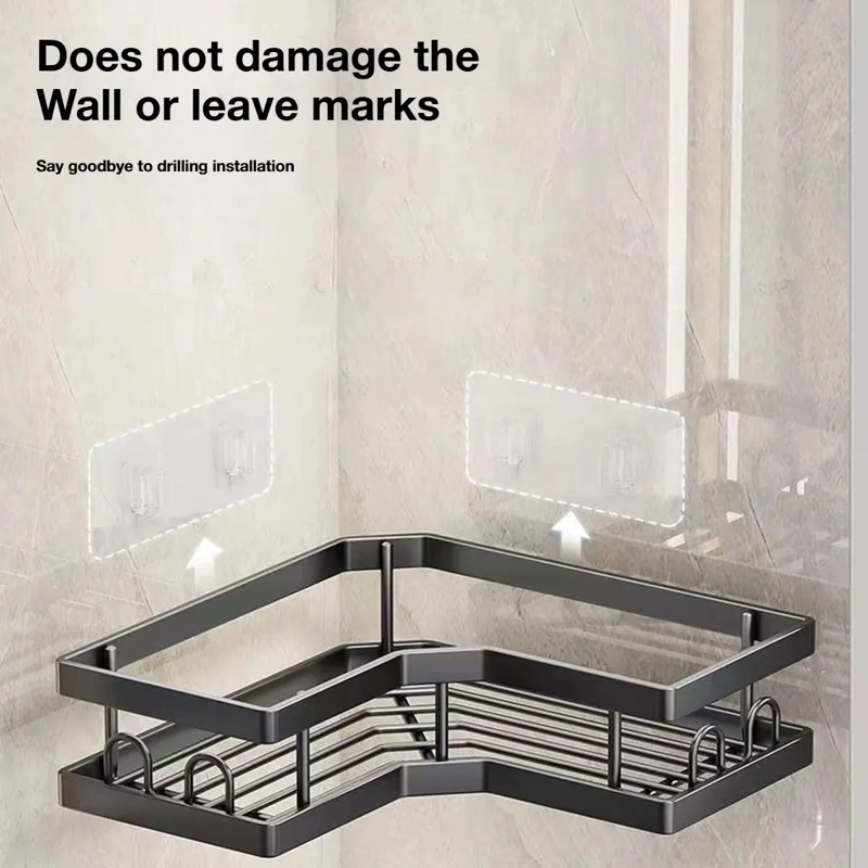 SET DE 5 ORGANIZADORES ADHESIVOS PARA BAÑO SIN PERFORAR - 10