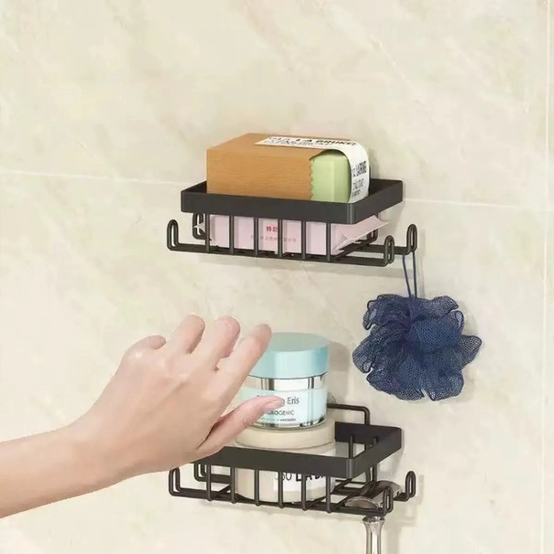 SET DE 5 ORGANIZADORES ADHESIVOS PARA BAÑO SIN PERFORAR - 5
