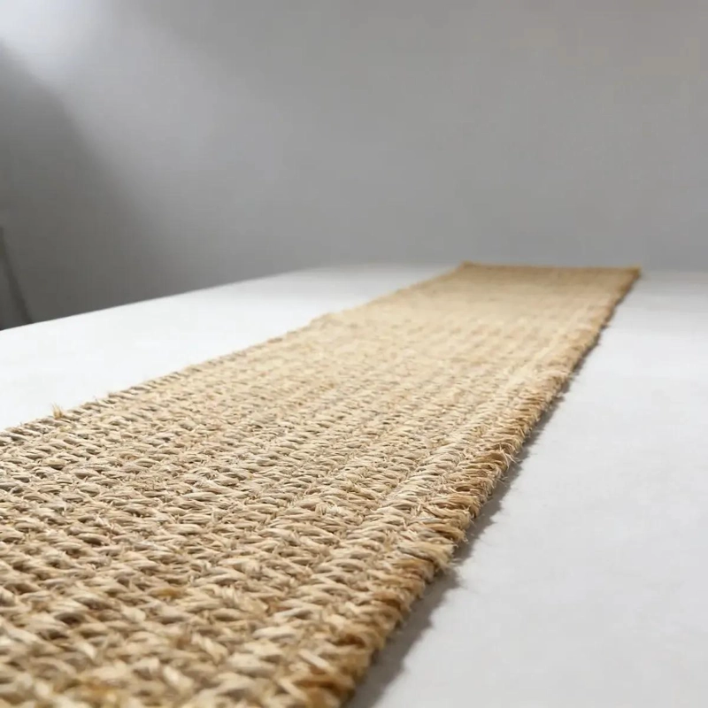 CAMINO DE MESA RUSTICO DE YUTE NATURAL 145X33 CM - 2