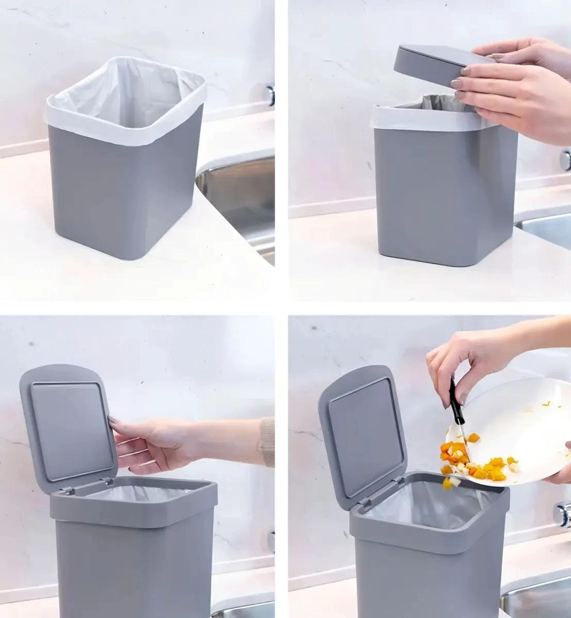 KIT DE FREGADERO CON CUBO DE BASURA Y SOPORTE PARA DETERGENTE - 3