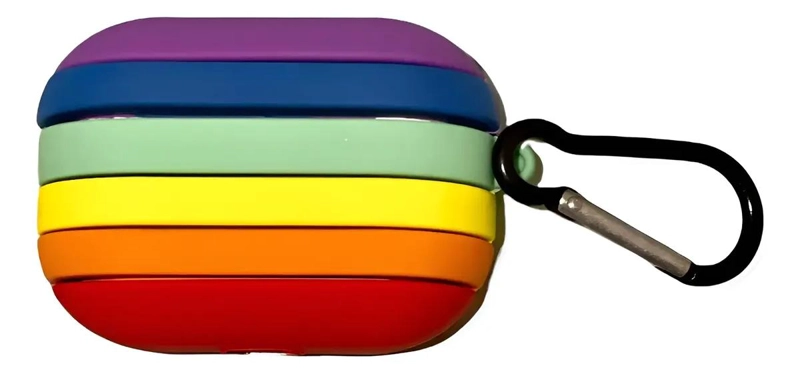 FUNDAS DE SILICONA MULTICOLOR PARA AIRPODS PRO - 1