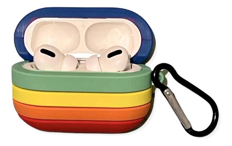 FUNDAS DE SILICONA MULTICOLOR PARA AIRPODS PRO - 3