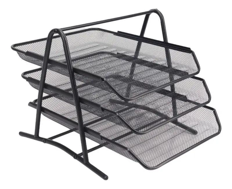PACK DE 5 ORGANIZADORES DE ESCRITORIO METALICO PARA OFICINA - 3
