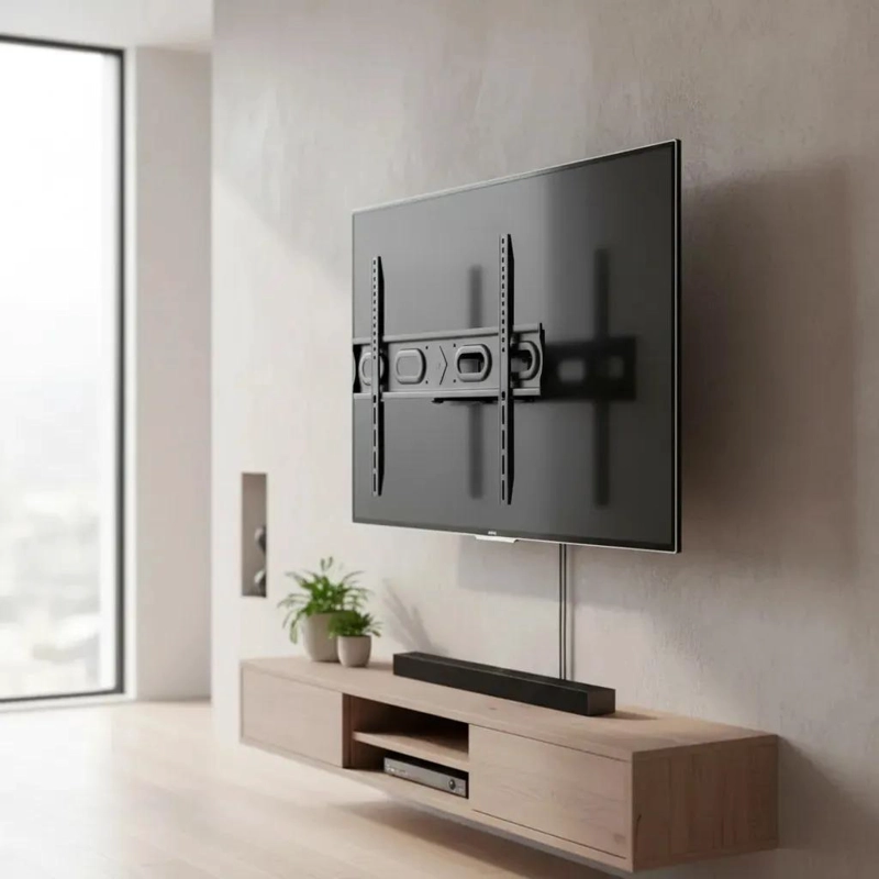 SOPORTE MOVIL PARA SMART TV DE 40 A 80 PULGADAS CON BRAZO REFORZADO - 5
