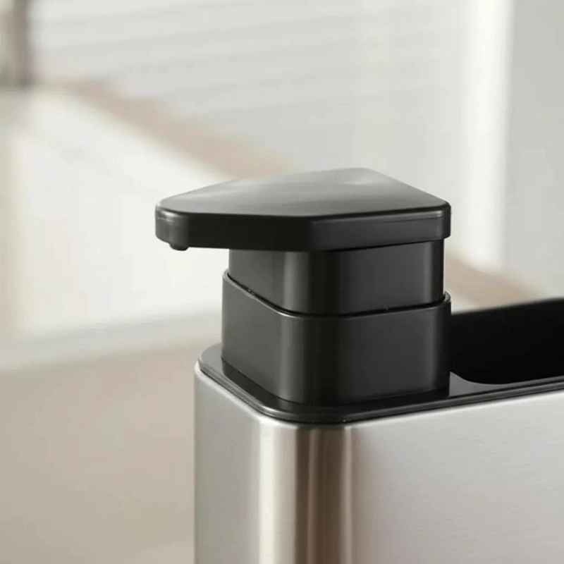 ORGANIZADOR DE LAVAPLATOS ACERO INOXIDABLE CON DISPENSADOR - 10