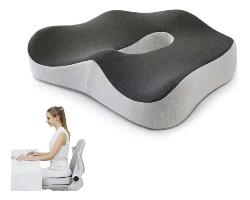 COJIN ERGONOMICO PARA ASIENTO CON SOPORTE ORTOPE DICO Y ALIVIO DE PRESION - 1