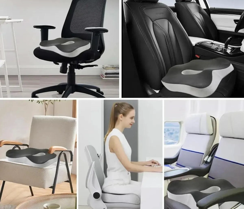 COJIN ERGONOMICO PARA ASIENTO CON SOPORTE ORTOPE DICO Y ALIVIO DE PRESION - 10