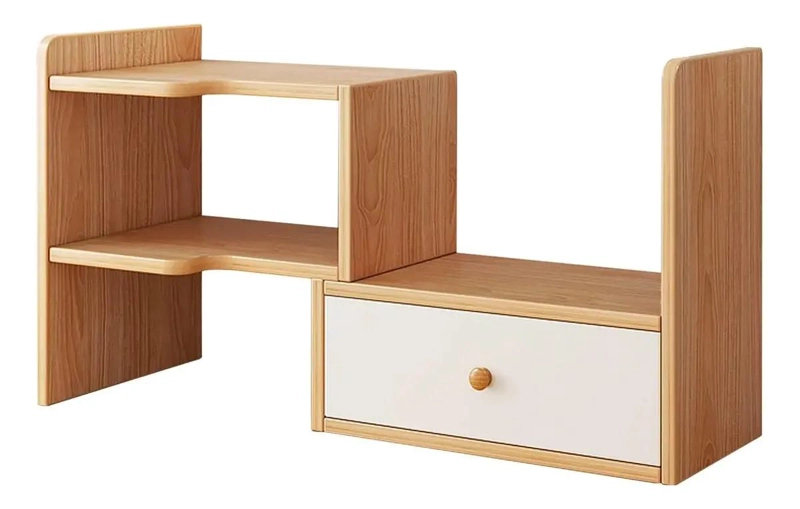 ORGANIZADOR DE ESCRITORIO EXTENSIBLE CON CAJON Y DOS NIVELES - 8