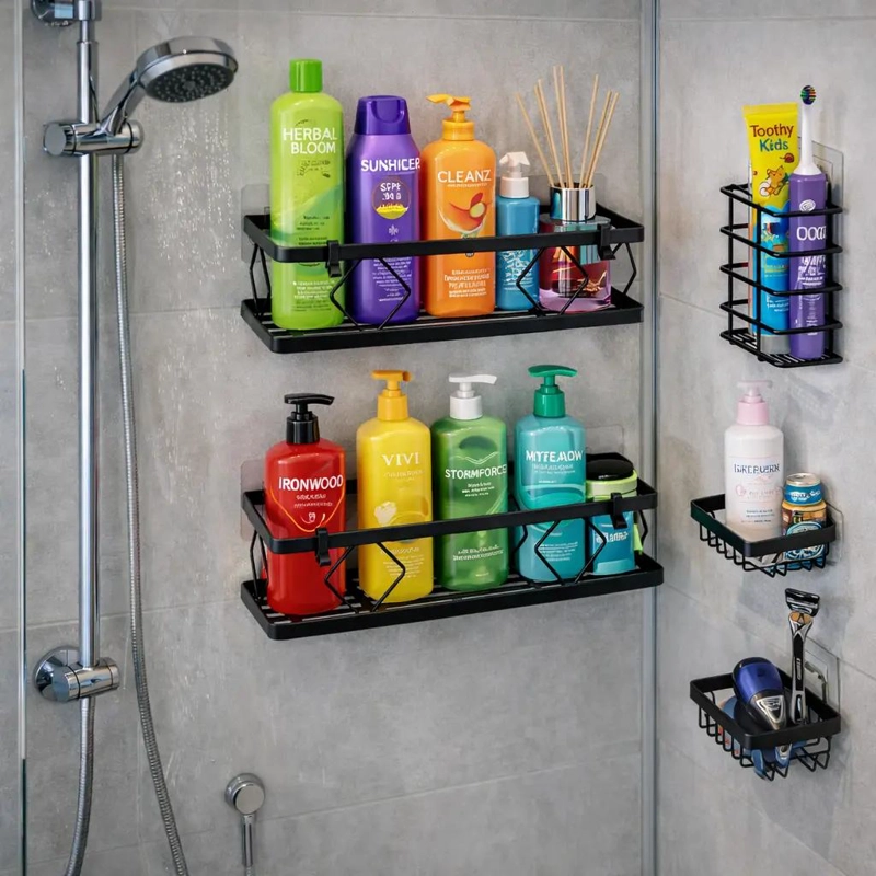 PACK DE 5 ESQUINEROS ORGANIZADORES PARA DUCHA Y BAÑO - 3