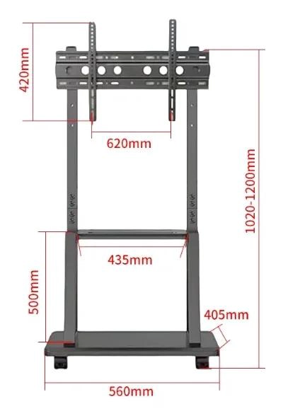 SOPORTE MOVIL PARA TV DE 32 A 65 PULGADAS CON RUEDAS - 7