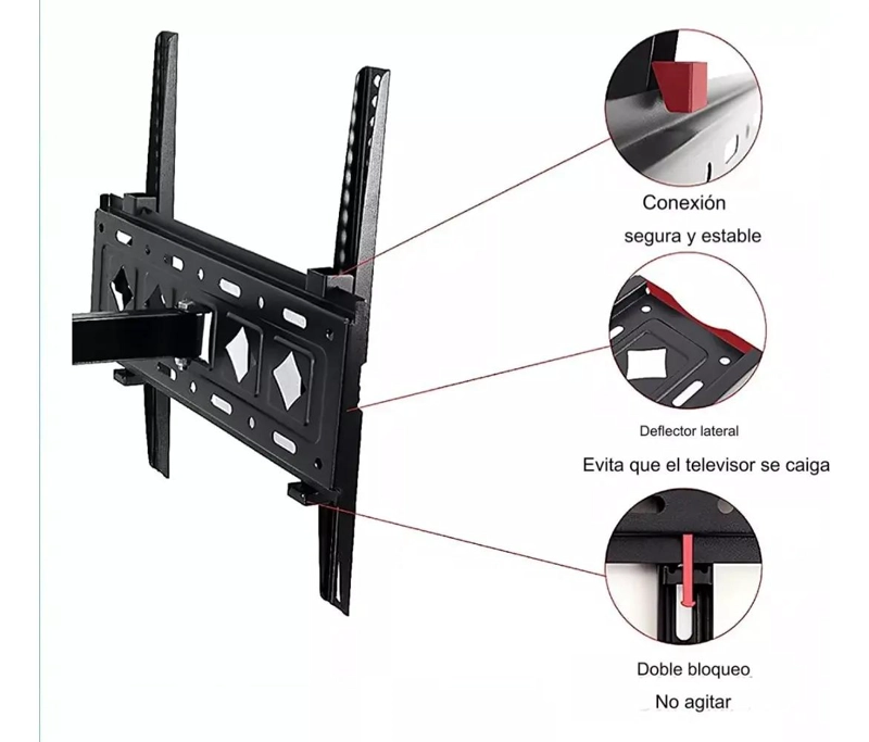 SOPORTE ARTICULADO PARA TELEVISORES DE 26 A 65 PULGADAS - 5