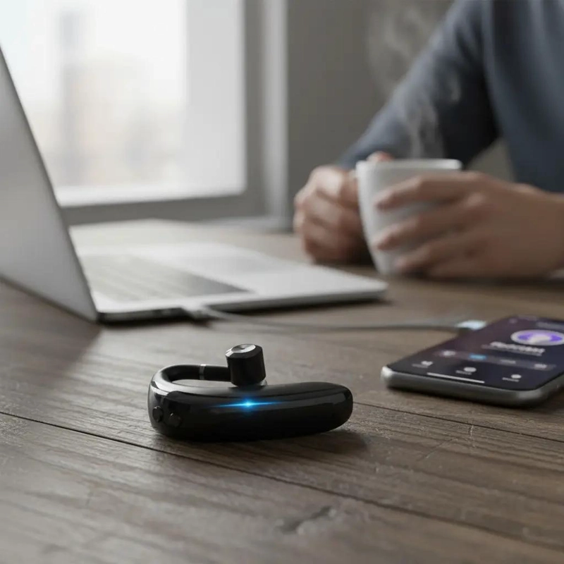 AUDIFONOS INALAMBRICOS BLUETOOTH COLOR NEGRO - 3