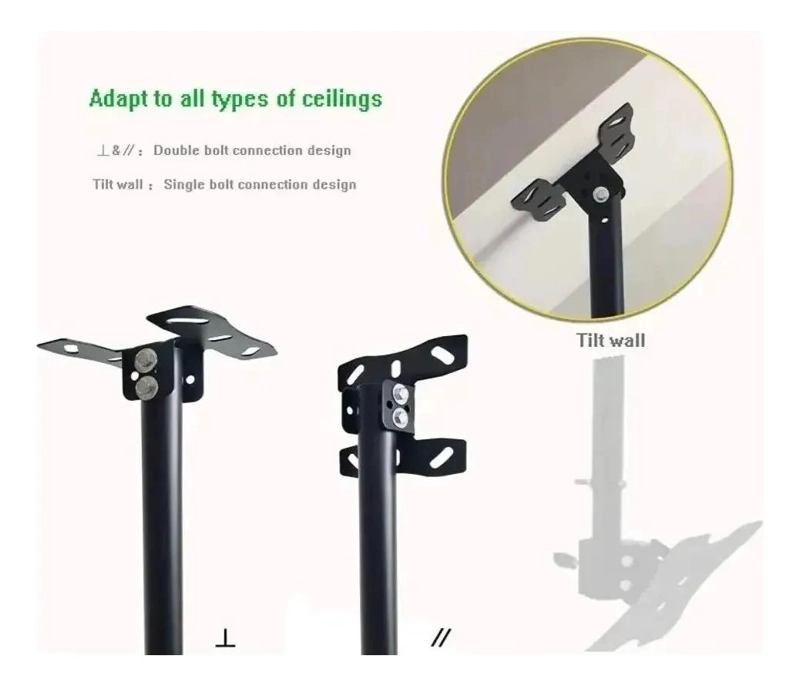 SOPORTE DE TECHO PARA TV AJUSTABLE DE 26 A 60 PULGADAS - 7