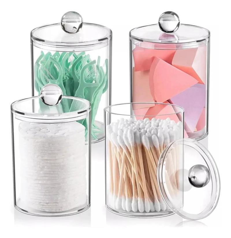 PACK DE 3 ORGANIZADORES ACRILICOS CON TAPA PARA HIGIENE - 7