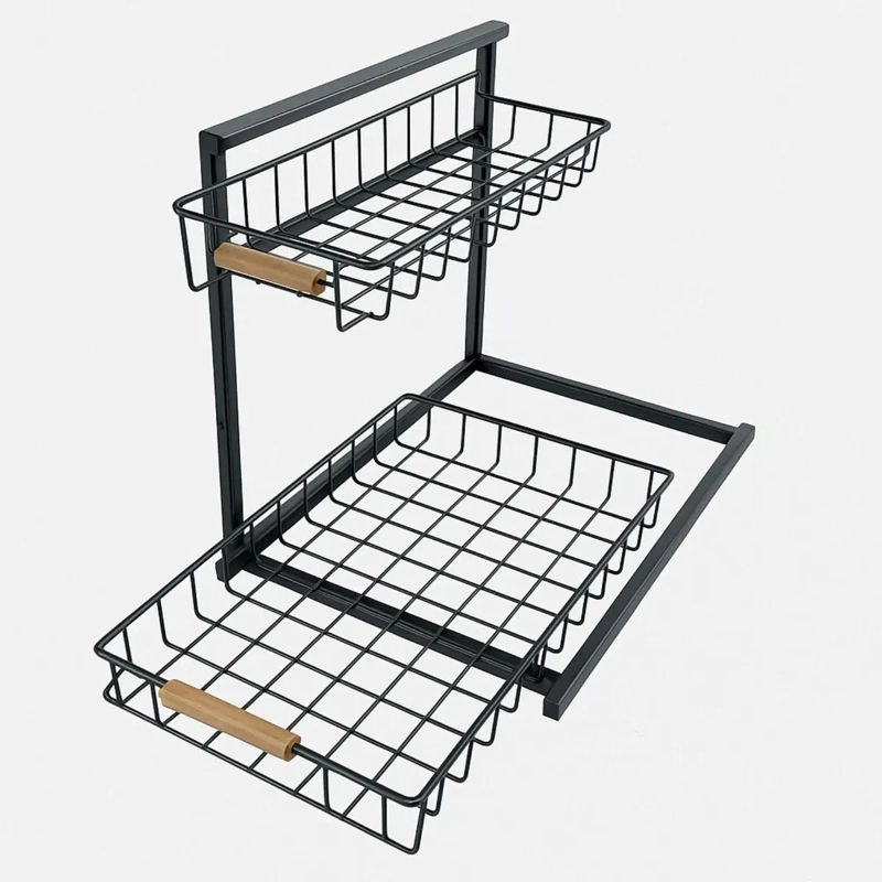 ESTANTE ORGANIZADOR DE 2 NIVELES PARA ESPACIOS REDUCIDOS - 4