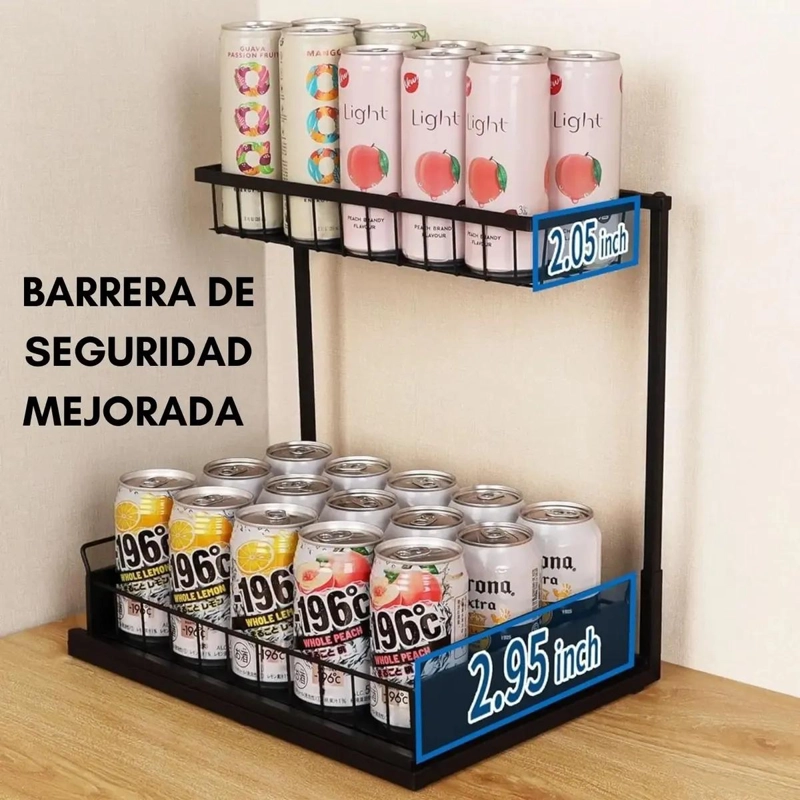 ESTANTE ORGANIZADOR DE 2 NIVELES PARA ESPACIOS REDUCIDOS - 5