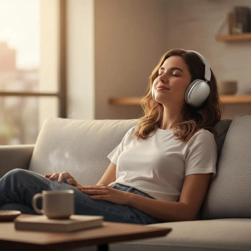 AUDIFONOS INALAMBRICOS BLUETOOTH P9 PRO MAX DISEÑO OVER-EAR - 4