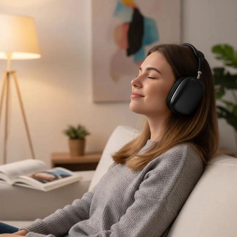 AUDIFONOS INALAMBRICOS BLUETOOTH 5.3 DIADEMA SONIDO HI-FI - 1