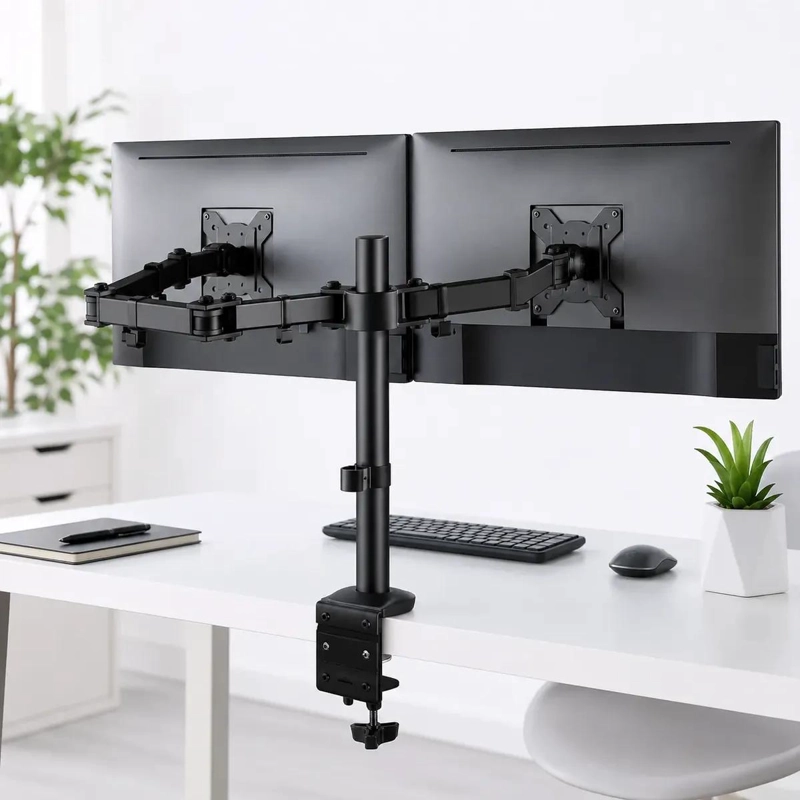 SOPORTE DOBLE ARTICULADO PARA MONITORES DE 15 A 33 PULGADAS - 1