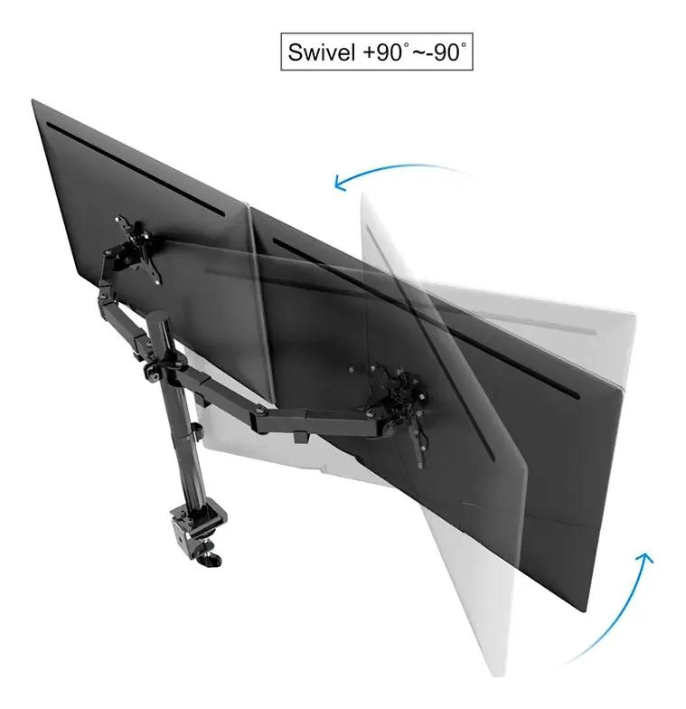 SOPORTE DOBLE PARA MONITOR DE 15 A 30 PULGADAS CON BRAZO AJUSTABLE - 3