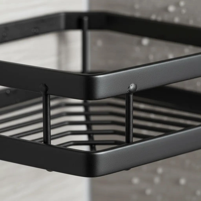 ESQUINERO ADHESIVO NEGRO ACERO INOXIDABLE PARA BAÑO Y COCINA - 5