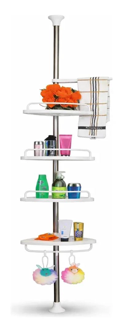 ORGANIZADOR ESQUINERO AJUSTABLE PARA DUCHA CON 4 NIVELES - 1