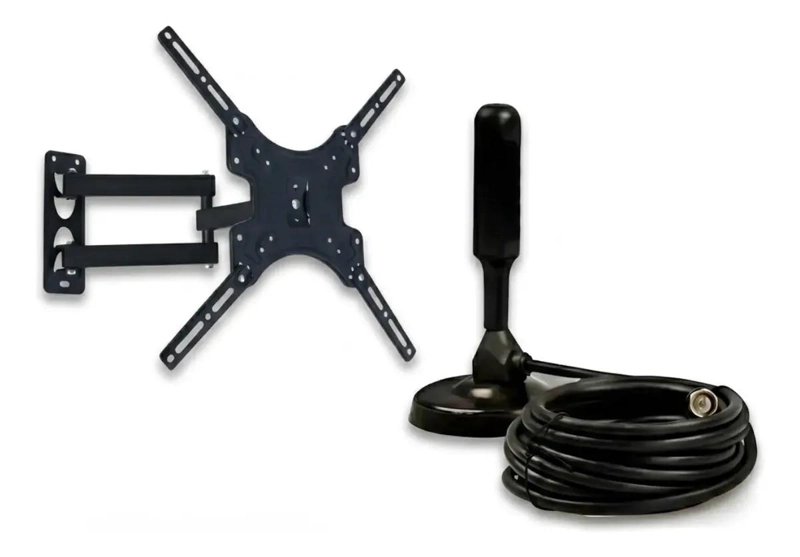 SOPORTE ARTICULADO PARA TV DE 14 A 55 PULGADAS CON ANTENA HD - 1