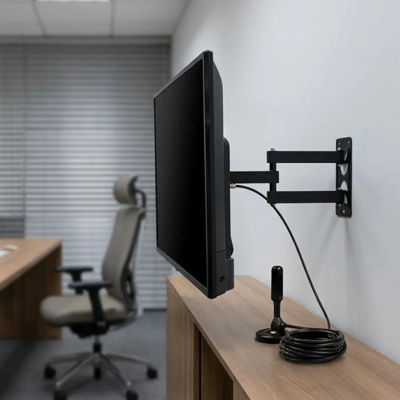 SOPORTE ARTICULADO PARA TV DE 14 A 55 PULGADAS CON ANTENA HD - 10