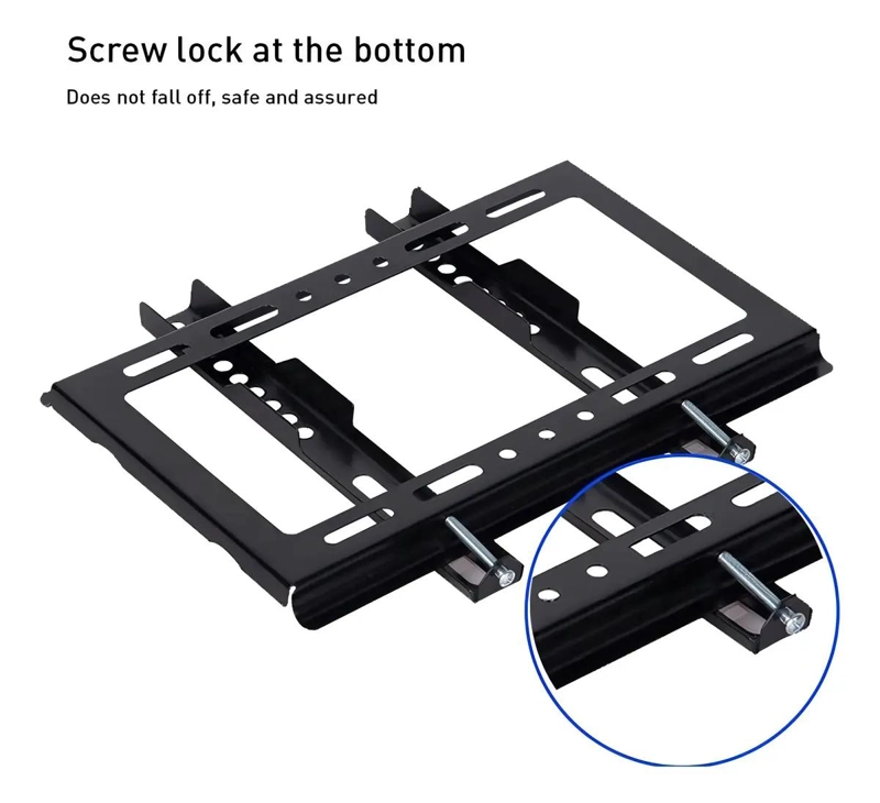 SOPORTE FIJO PARA TV DE 14 A 42 PULGADAS EN COLOR NEGRO - 6