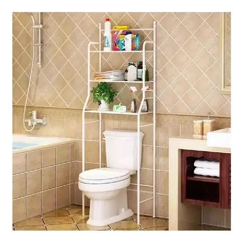 ESTANTE ORGANIZADOR DE BAÑO Y LAVADERO EN METAL - 2