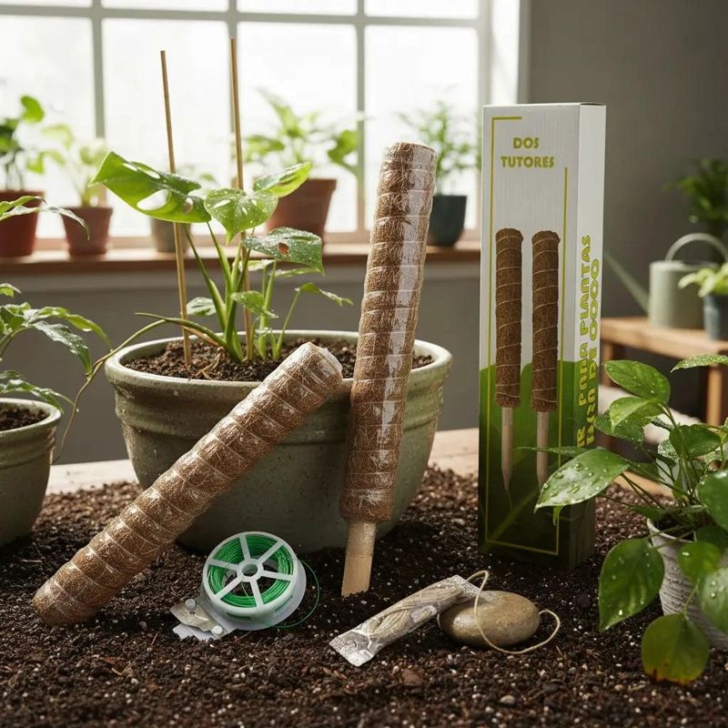 SET DE TUTORES DE COCO EXTENSIBLES PARA PLANTAS DE 40 CM - 3