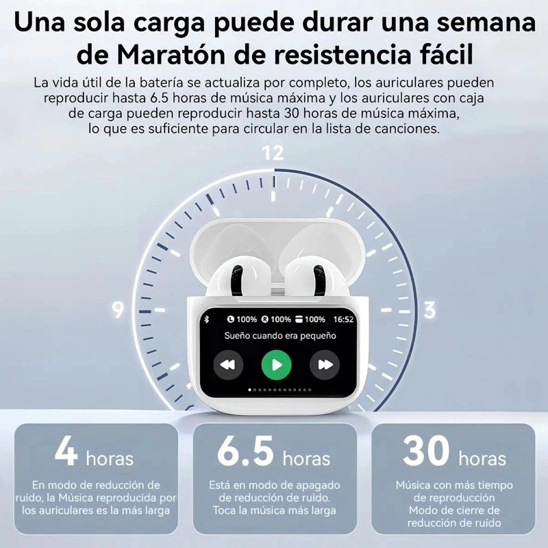 AURICULARES IN-EAR BLUETOOTH CON PANTALLA TACTIL Y CANCELACION DE RUIDO - 3