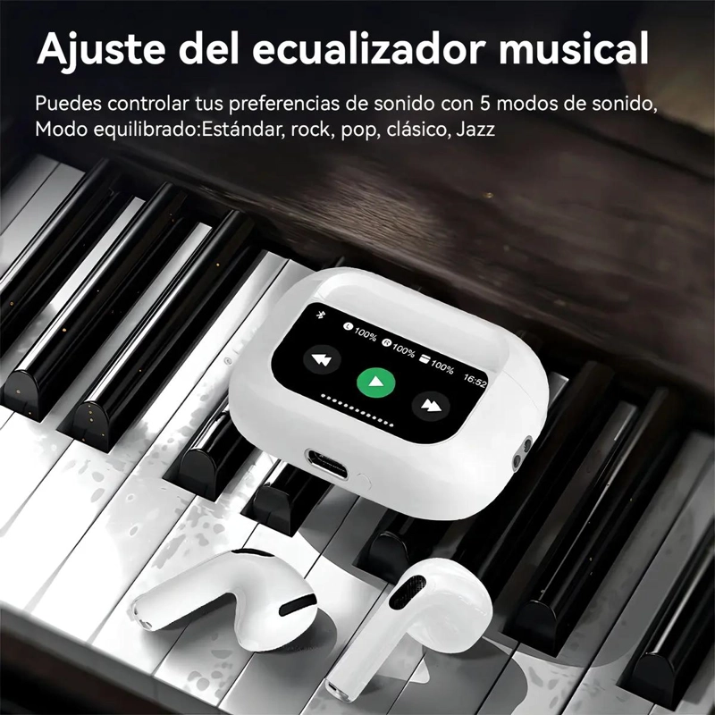 AURICULARES IN-EAR BLUETOOTH CON PANTALLA TACTIL Y CANCELACION DE RUIDO - 4