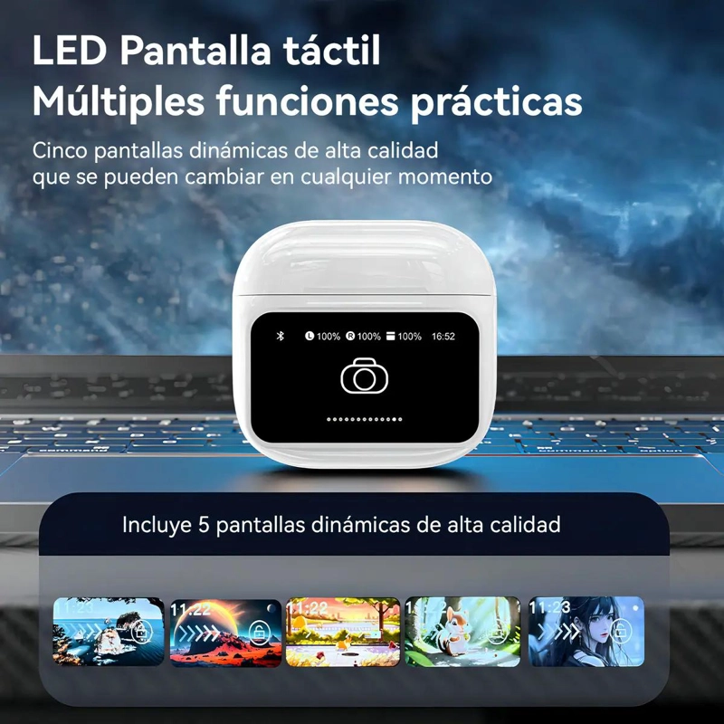 AURICULARES IN-EAR BLUETOOTH CON PANTALLA TACTIL Y CANCELACION DE RUIDO - 8