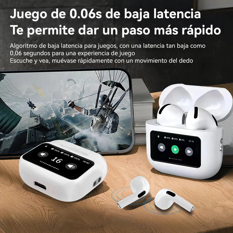 AURICULARES IN-EAR BLUETOOTH CON PANTALLA TACTIL Y CANCELACION DE RUIDO - 9