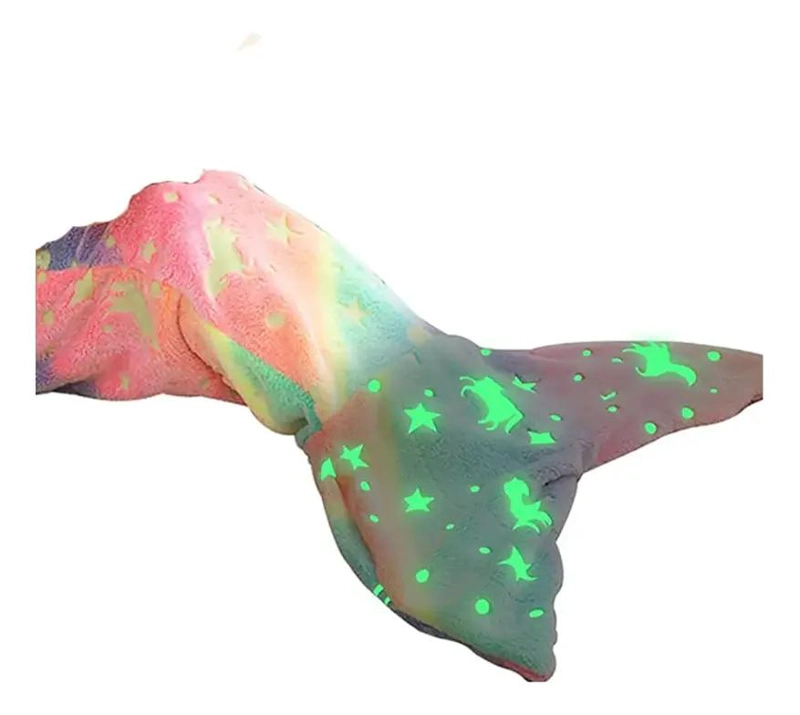 MANTA COLA DE SIRENA MULTICOLOR PARA NIÑOS Y ADOLESCENTES - 2