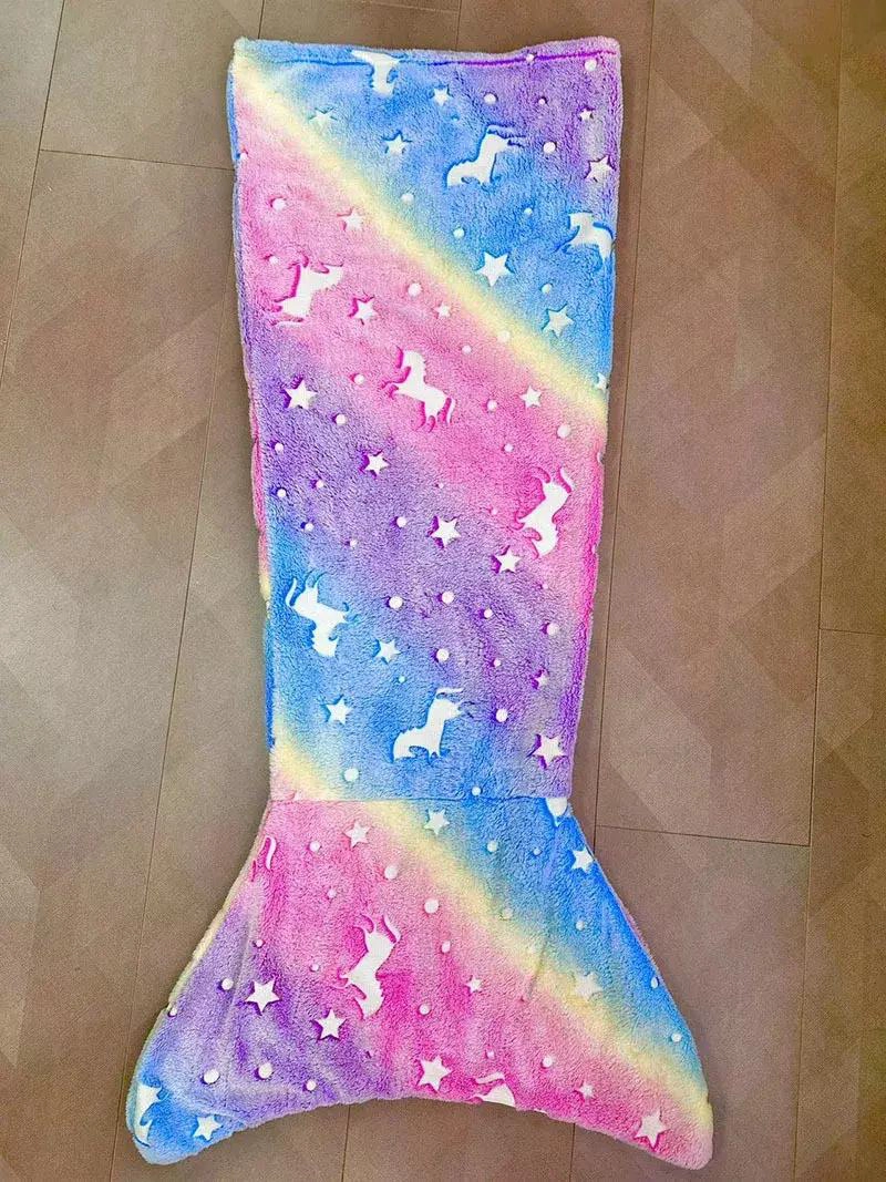 MANTA COLA DE SIRENA MULTICOLOR PARA NIÑOS Y ADOLESCENTES - 6
